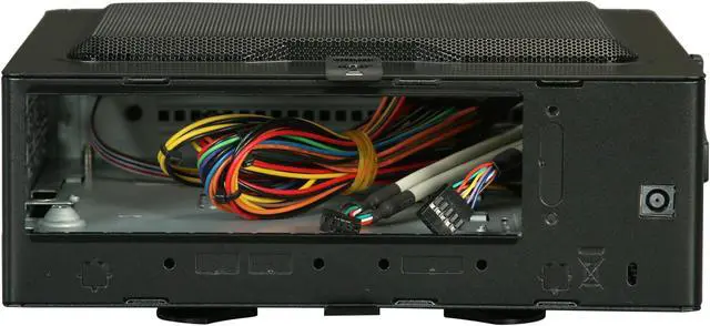 Alt view image 4 of 8 - IN WIN BQS656.DD120BL Black Steel / Plastic Mini-ITX Desktop Computer Case 120W External Adaptor Power Supply