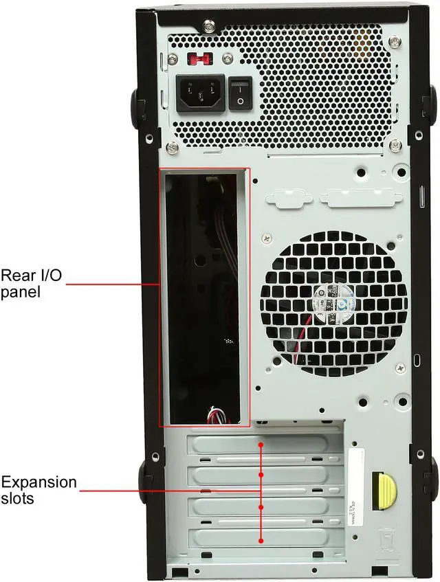 Alt view image 11 of 13 - In Win Z583 micro ATX Case with Haswell Ready 350W power supply, Black, TAC 2.0, Front USB 3.0X2, HD audio