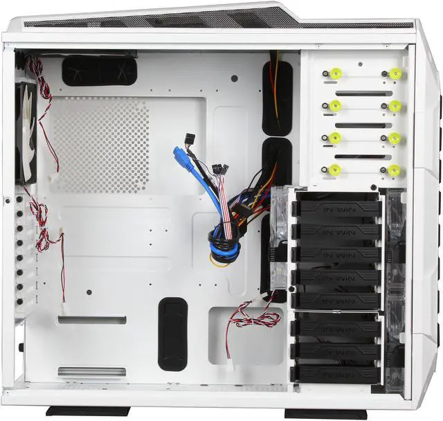 Alt view image 6 of 10 - IN WIN GRone White 0.8mm SECC Steel ATX Full Tower Computer Case
