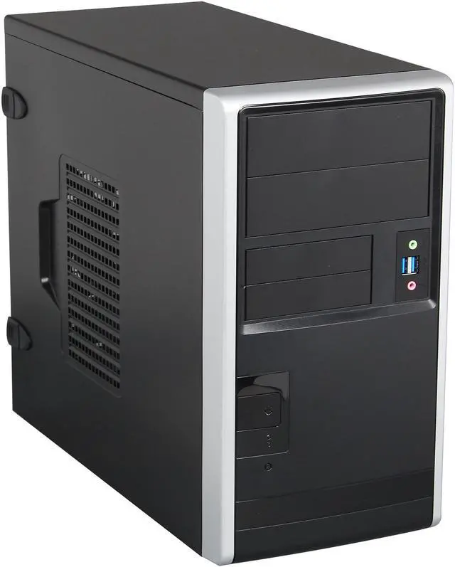Main image of IN WIN EM013.CQ350TS3L Black Steel / Plastic Micro ATX Mini Tower Computer Case