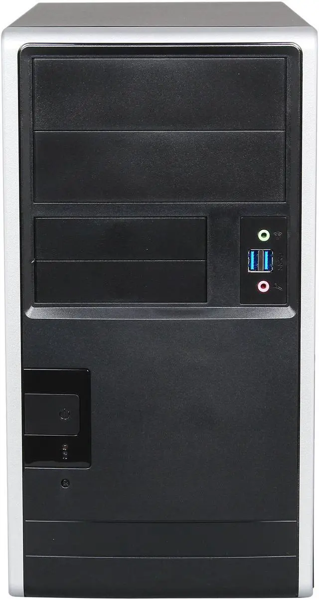 Alt view image 2 of 9 - IN WIN EM013.CQ350TS3L Black Steel / Plastic Micro ATX Mini Tower Computer Case