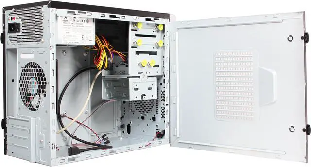 Alt view image 5 of 9 - IN WIN EM013.CQ350TS3L Black Steel / Plastic Micro ATX Mini Tower Computer Case