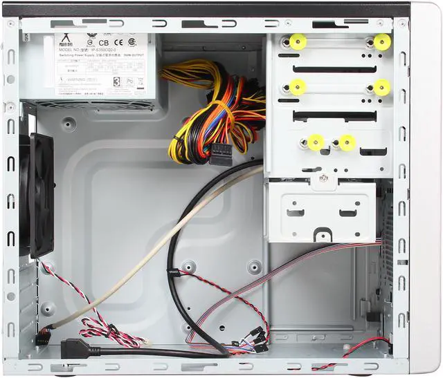 Alt view image 6 of 9 - IN WIN EM013.CQ350TS3L Black Steel / Plastic Micro ATX Mini Tower Computer Case