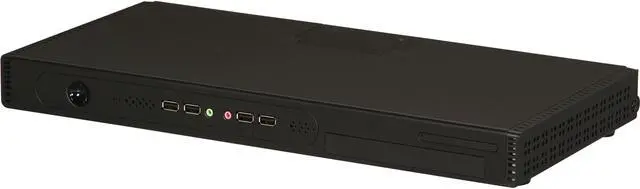 Main image of IN WIN K1 BASIC Black Thin Mini-ITX Desktop Computer Case 120W Power Supply