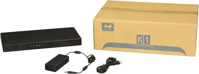 Alt view image 5 of 5 - IN WIN K1 BASIC Black Thin Mini-ITX Desktop Computer Case 120W Power Supply