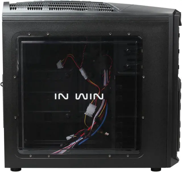 Alt view image 4 of 10 - IN WIN GT1 Black SECC Steel ATX Mid Tower Computer Case