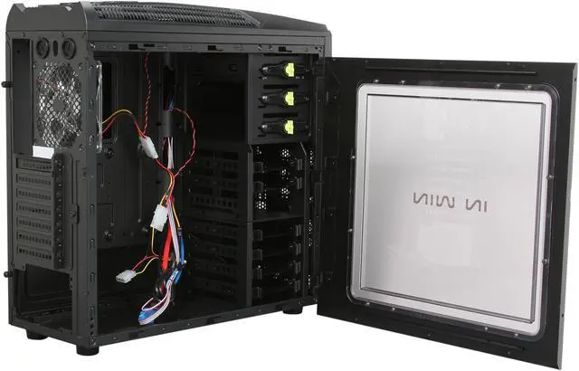 Alt view image 5 of 10 - IN WIN GT1 Black SECC Steel ATX Mid Tower Computer Case