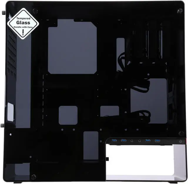 Alt view image 4 of 9 - IN WIN 904.PLUS Black 2mm / 4mm Aluminum, Tempered Glass ATX Mid Tower Computer Case