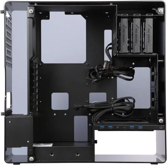 Alt view image 6 of 9 - IN WIN 904.PLUS Black 2mm / 4mm Aluminum, Tempered Glass ATX Mid Tower Computer Case