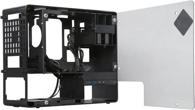 Alt view image 5 of 9 - IN WIN 901 Black Aluminum / Tempered Glass Mini-ITX Tower Computer Case Compatible with ATX PS2 / EPS 12V PSU Power Supply