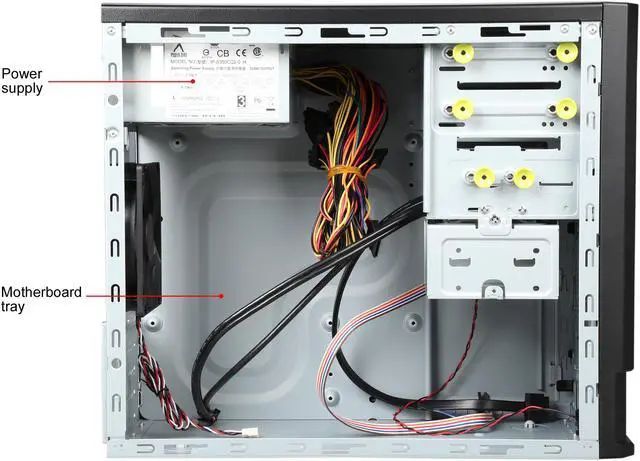 Alt view image 8 of 13 - IN WIN EM048.CH350TB3 Black SECC Micro ATX Mini Tower Computer Case