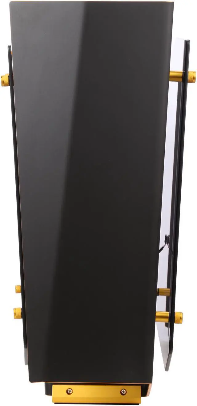 Alt view image 9 of 10 - IN WIN S-FRAME (BLACK/GOLD) Black Aluminum / Tempered Glass Open-Air Computer Case Support ATX12V/EPS size(Up to 220mm) Power Supply