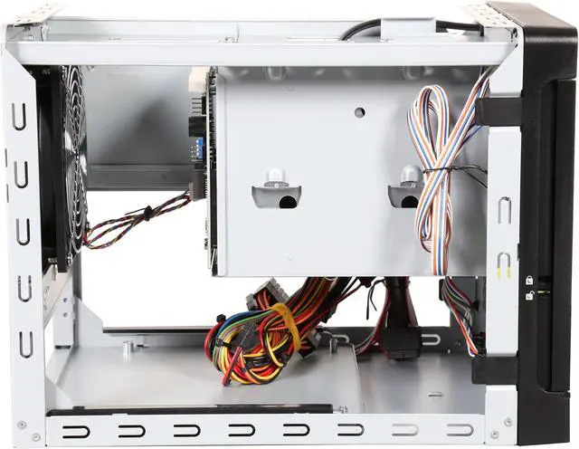 Alt view image 6 of 9 - IN WIN IW-MS04-01-S265 Black 0.8 mm SGCC Mini ITX (M/B cooler maximum 65mm) Tower Mini 4 Bay Server Tower with 265Watts 80+ bronze Flex ATX power supply