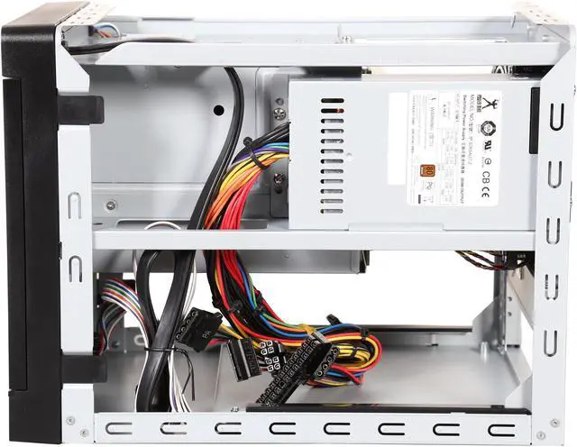 Alt view image 7 of 9 - IN WIN IW-MS04-01-S265 Black 0.8 mm SGCC Mini ITX (M/B cooler maximum 65mm) Tower Mini 4 Bay Server Tower with 265Watts 80+ bronze Flex ATX power supply