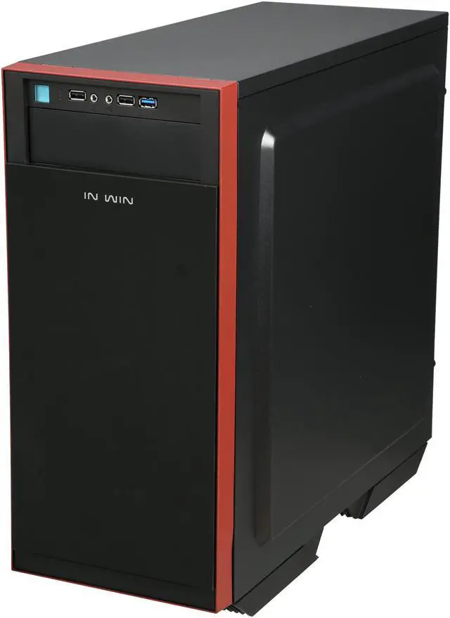 Alt view image 3 of 9 - IN WIN 503 BLACK SECC ATX Mid Tower Computer Case Compatible with up to 220mm ATX 12V/EPS Power Supply