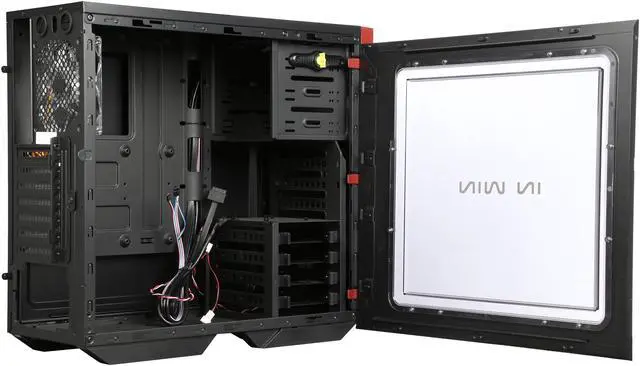 Alt view image 5 of 9 - IN WIN 503 BLACK SECC ATX Mid Tower Computer Case Compatible with up to 220mm ATX 12V/EPS Power Supply