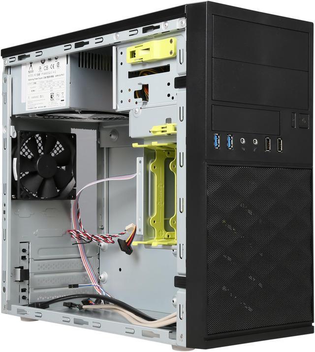 Alt view image 7 of 9 - IN WIN EFS052.CH450TB3 Black Mini Tower Computer Case MicroATX 12V Form Factor, PSII Size Power Supply
