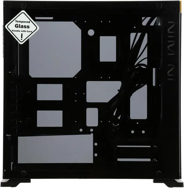 Alt view image 4 of 9 - IN WIN 805 GOLD / Black Aluminum / Tempered Glass ATX Mid Tower Computer Case Compatible with ATX 12V/EPS (up to 220mm) Power Supply
