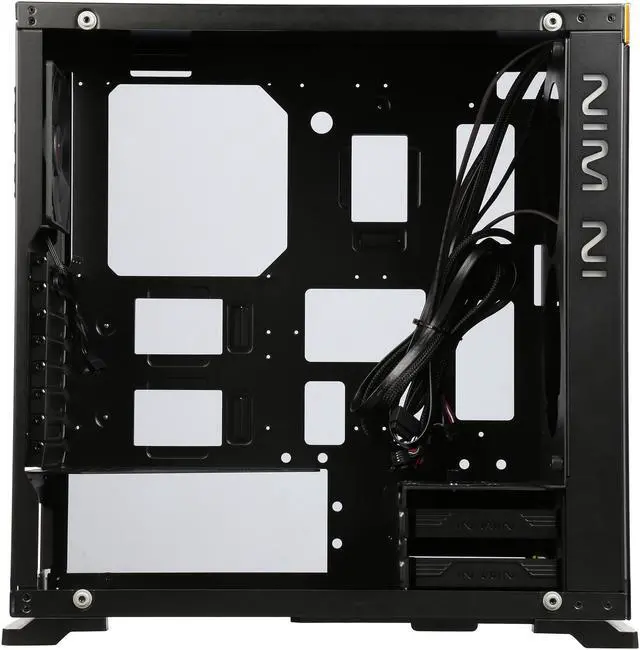 Alt view image 6 of 9 - IN WIN 805 GOLD / Black Aluminum / Tempered Glass ATX Mid Tower Computer Case Compatible with ATX 12V/EPS (up to 220mm) Power Supply