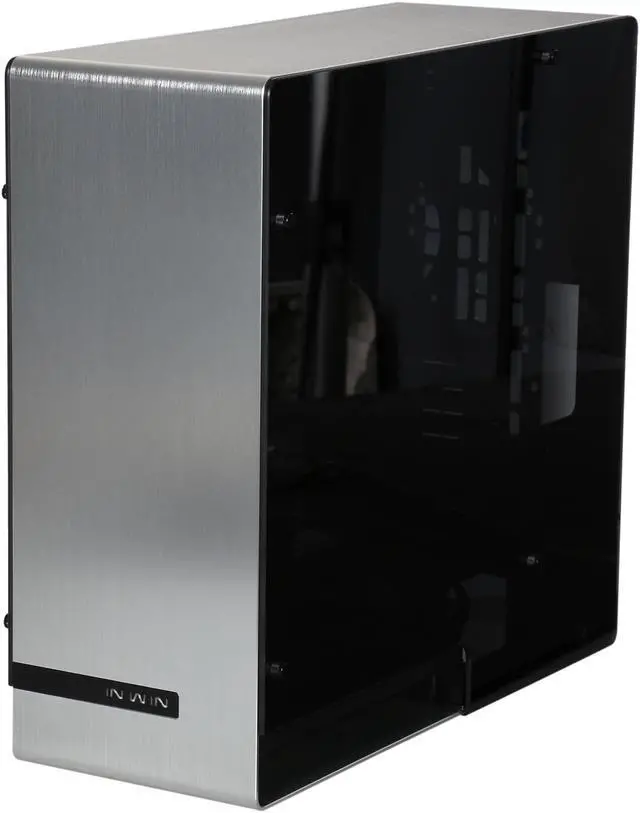Alt view image 3 of 9 - IN WIN 909 SILVER Aluminum / Tempered Glass E-ATX Full Tower Case Computer Case Compatible with ATX 12V / EPS 12V up to 220mm Power Supply (not included)