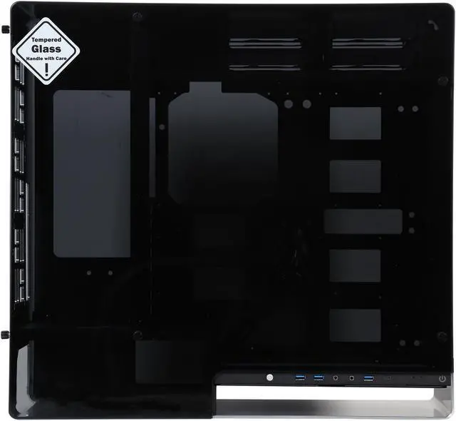 Alt view image 4 of 9 - IN WIN 909 SILVER Aluminum / Tempered Glass E-ATX Full Tower Case Computer Case Compatible with ATX 12V / EPS 12V up to 220mm Power Supply (not included)