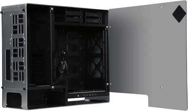 Alt view image 5 of 9 - IN WIN 909 SILVER Aluminum / Tempered Glass E-ATX Full Tower Case Computer Case Compatible with ATX 12V / EPS 12V up to 220mm Power Supply (not included)