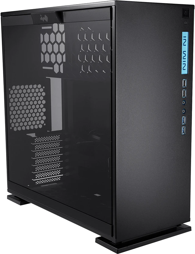 In Win 303 Black SECC Steel/Tempered Glass Case ATX Mid Tower, Dual ...