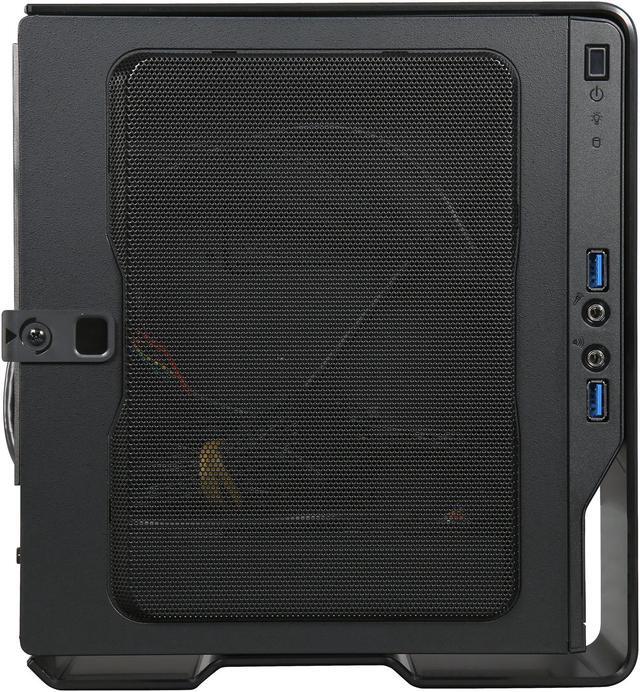 Alt view image 4 of 9 - IN WIN Chopin Black Aluminum, SECC Mini-ITX Tower Case 150W Power Supply with 4 colors stickers inside