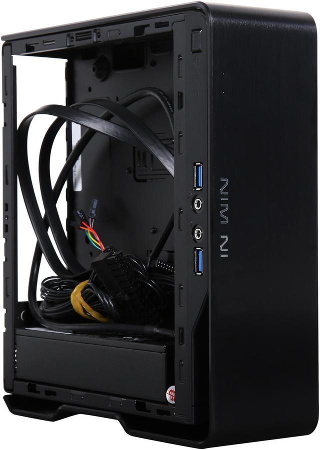 Alt view image 7 of 9 - IN WIN Chopin Black Aluminum, SECC Mini-ITX Tower Case 150W Power Supply with 4 colors stickers inside