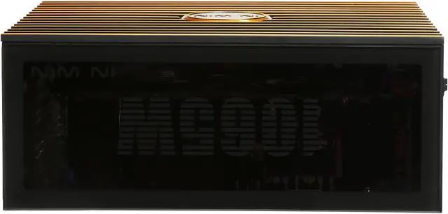 Alt view image 11 of 16 - IN WIN H-FRAME 2.0 Black/Amber LED Light Aluminum / Tempered Glass ATX Full Tower Case (Include In Win 1065W 80+ GOLD PSU)