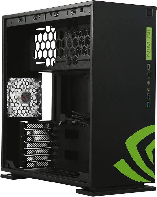 Alt view image 8 of 9 - IN WIN 303 Nvidia Black / White SECC Computer Case PSII: ATX12V Power Supply