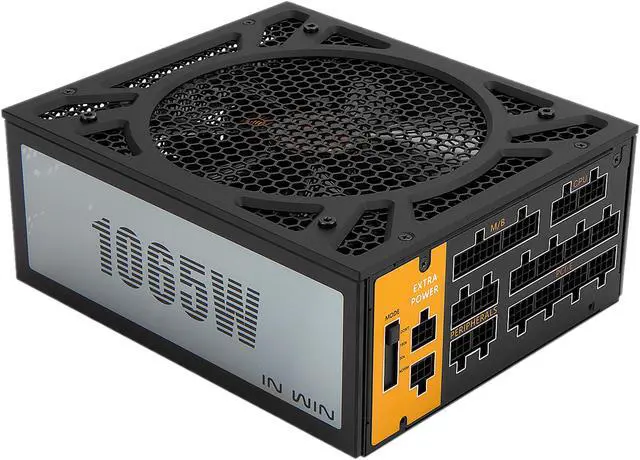 Alt view image 12 of 20 - IN WIN Tou 2.0 Black Aluminum / Tempered Glass ATX Full Tower Computer Case SIV-1065W Internal PSU Included (ATX12V V2.4 / EPS12V V2.92) - Length up to 210mm Power Supply