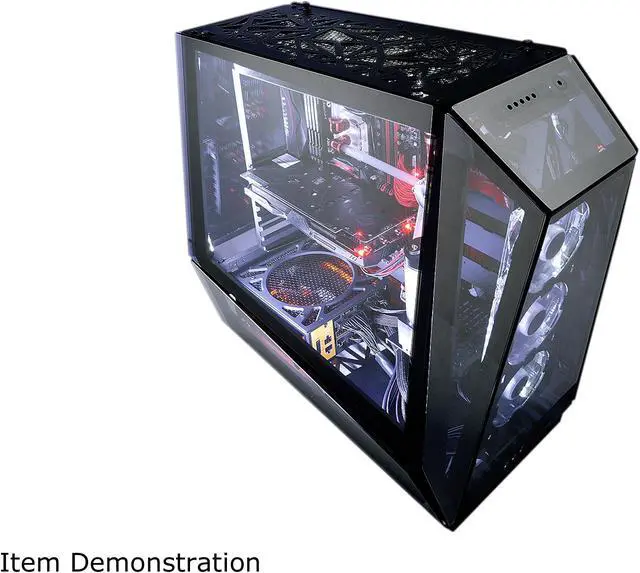 Alt view image 9 of 20 - IN WIN Tou 2.0 Black Aluminum / Tempered Glass ATX Full Tower Computer Case SIV-1065W Internal PSU Included (ATX12V V2.4 / EPS12V V2.92) - Length up to 210mm Power Supply