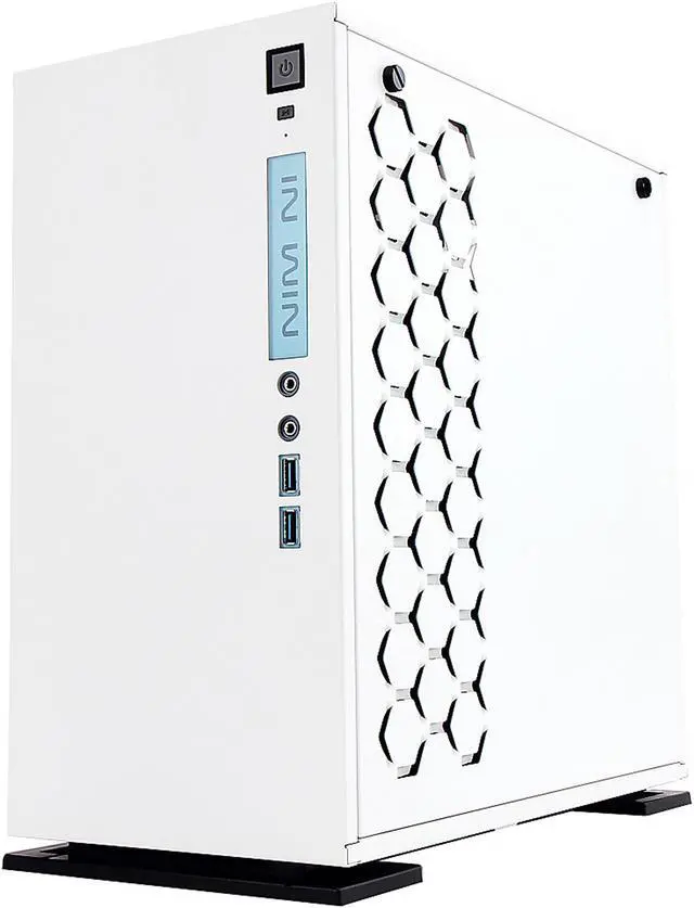 Alt view image 3 of 6 - IN WIN 301 White White SECC / Tempered Glass Micro-ATX Mini Tower Computer Case