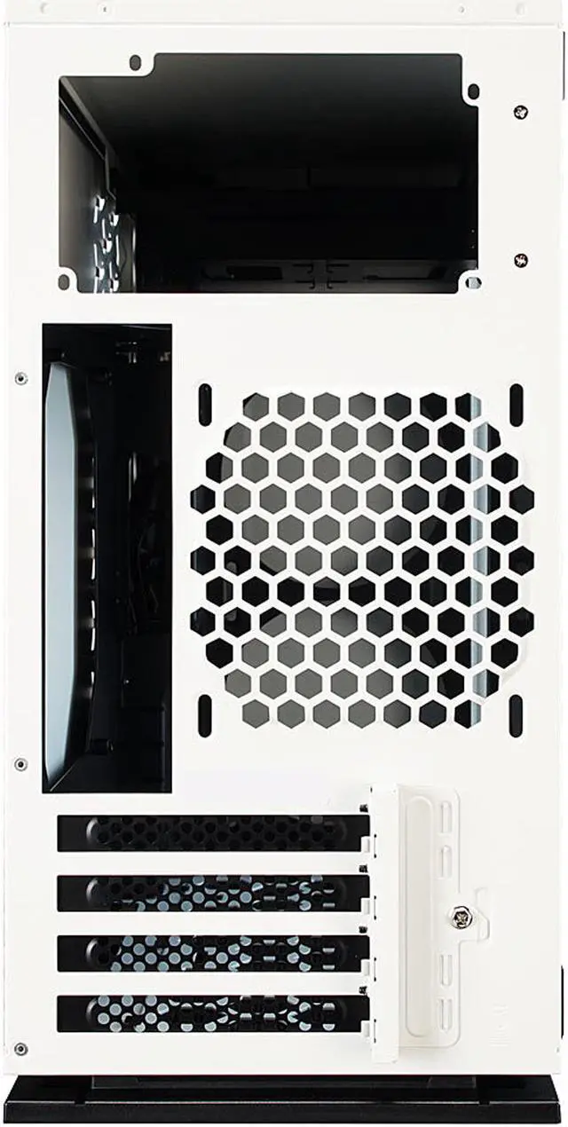 Alt view image 4 of 6 - IN WIN 301 White White SECC / Tempered Glass Micro-ATX Mini Tower Computer Case