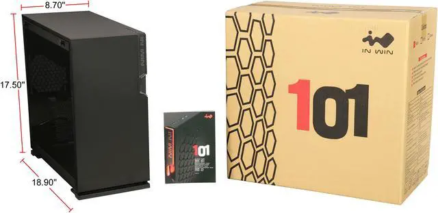 Alt view image 10 of 10 - IN WIN 101 Black Black SECC, ABS, PC, Tempered Glass ATX Mid Tower Computer Case Power Supply Compatibility
PSII: ATX12V - Length up to 200mm Power Supply