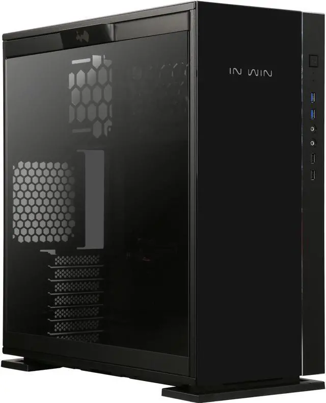 Main image of IN WIN 305 Black Black SECC / Tempered Glass ATX Mid Tower Computer Case