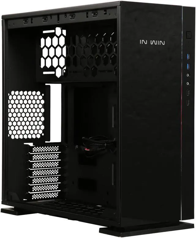 Alt view image 7 of 9 - IN WIN 305 Black Black SECC / Tempered Glass ATX Mid Tower Computer Case