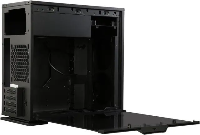 Alt view image 5 of 9 - IN WIN 301C Black Black SECC / Tempered Glass Micro ATX Mini Tower Computer Case