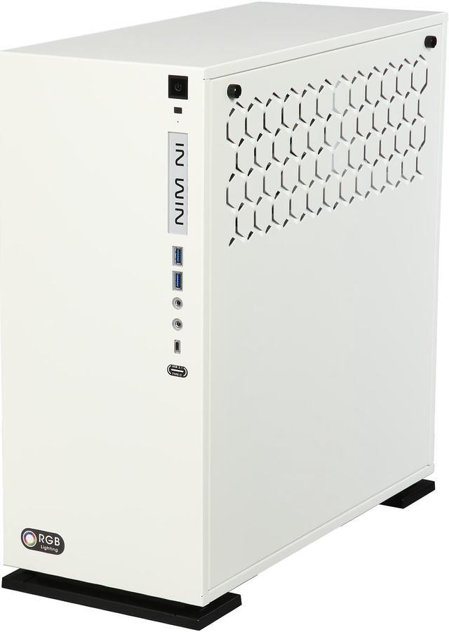 Alt view image 4 of 9 - IN WIN 303C.W.PRGB4 White SECC / Tempered Glass ATX Mid Tower Computer Case