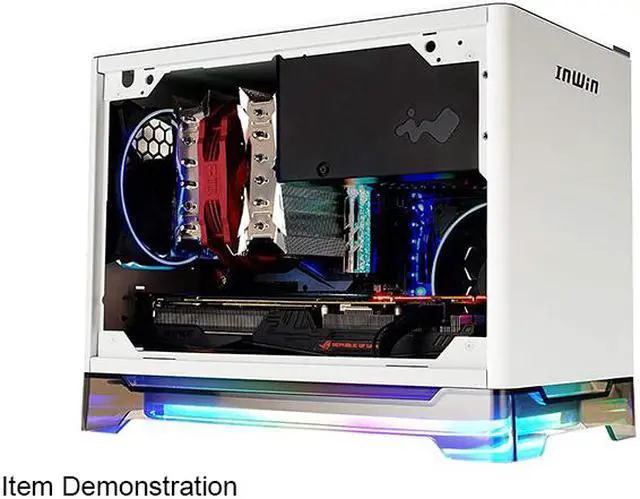 Alt view image 6 of 11 - IN WIN A1 PRIME-WHITE White SECC / Tempered Glass / Aluminum / Plexiglass Mini-ITX Tower Computer Case