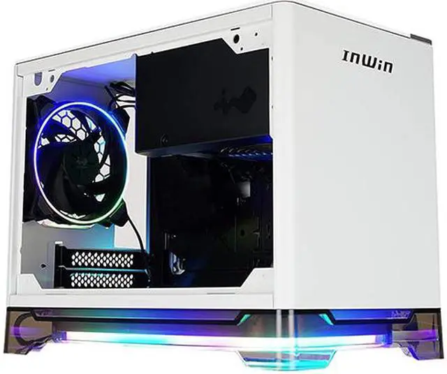Alt view image 7 of 11 - IN WIN A1 PRIME-WHITE White SECC / Tempered Glass / Aluminum / Plexiglass Mini-ITX Tower Computer Case