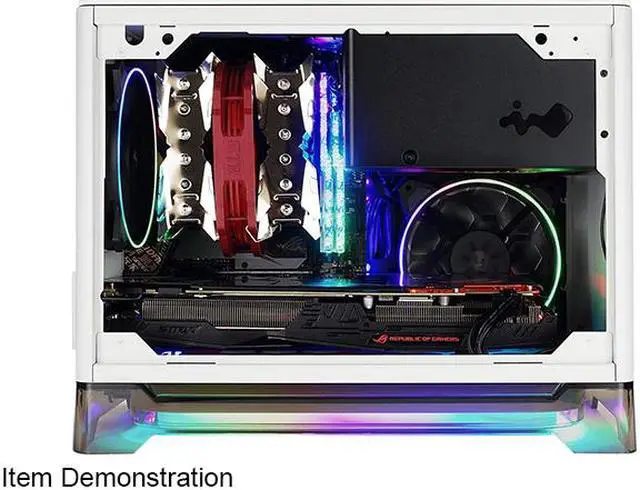 Alt view image 8 of 11 - IN WIN A1 PRIME-WHITE White SECC / Tempered Glass / Aluminum / Plexiglass Mini-ITX Tower Computer Case