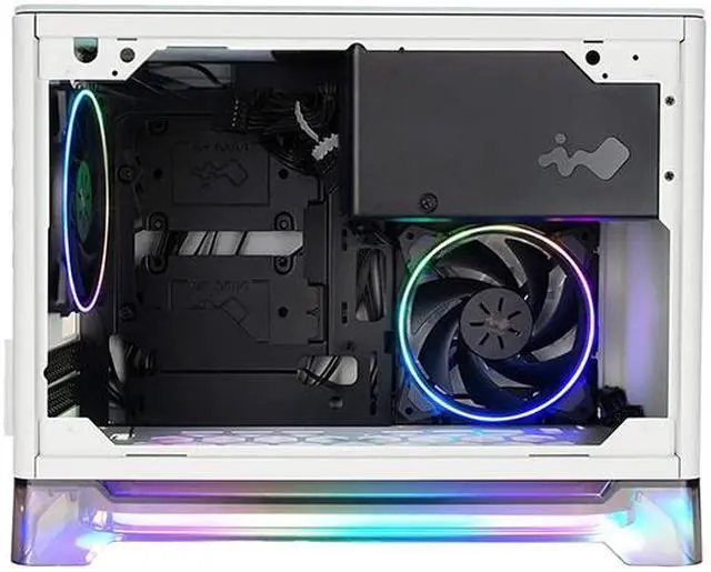 Alt view image 10 of 11 - IN WIN A1 PRIME-WHITE White SECC / Tempered Glass / Aluminum / Plexiglass Mini-ITX Tower Computer Case