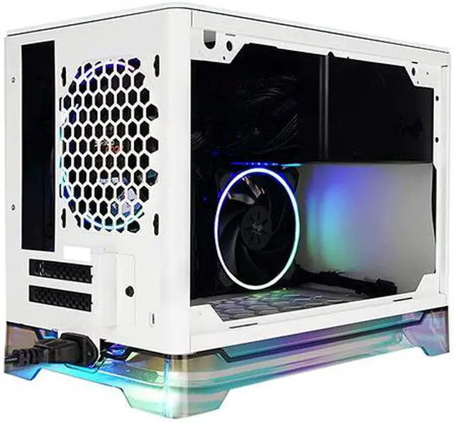 Alt view image 11 of 11 - IN WIN A1 PRIME-WHITE White SECC / Tempered Glass / Aluminum / Plexiglass Mini-ITX Tower Computer Case
