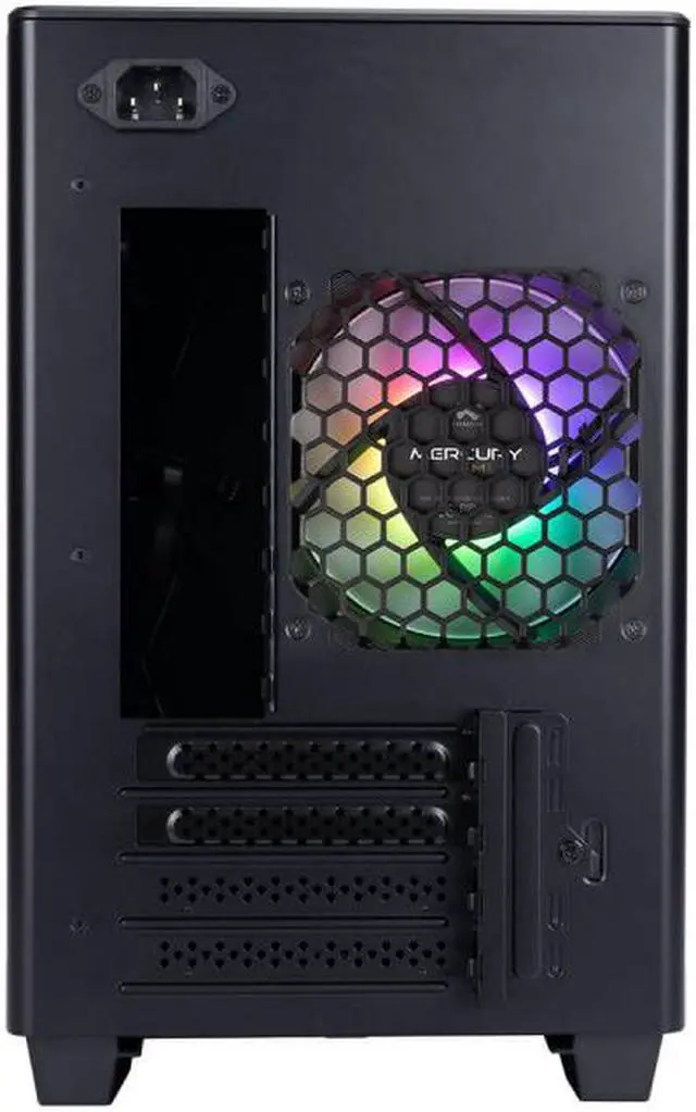 Alt view image 6 of 10 - IN WIN IW-CS-A3BLK-1AM120S Black SECC / Tempered Glass Micro ATX Mini Tower In Win IW-CS-A3BLK-1AM120S A3 Black Mini Tower Computer Case