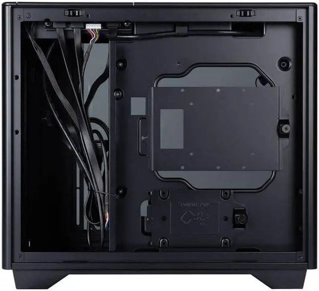 Alt view image 7 of 10 - IN WIN IW-CS-A3BLK-1AM120S Black SECC / Tempered Glass Micro ATX Mini Tower In Win IW-CS-A3BLK-1AM120S A3 Black Mini Tower Computer Case