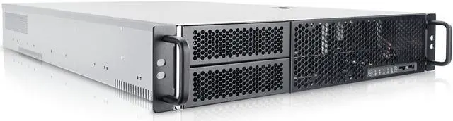 Main image of IN WIN Open Bay 2U Middle Depth Server Chasis - 500W 80+Gold Power Supply - Black  R200N-S500