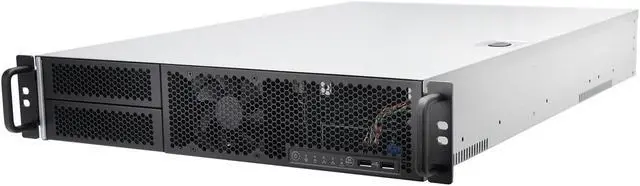 Alt view image 2 of 8 - IN WIN Open Bay 2U Middle Depth Server Chasis - 500W 80+Gold Power Supply - Black  R200N-S500