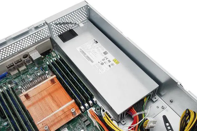 Alt view image 6 of 8 - IN WIN Open Bay 2U Middle Depth Server Chasis - 500W 80+Gold Power Supply - Black  R200N-S500